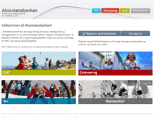 Tablet Screenshot of aktivitetsbanken.no